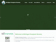 Tablet Screenshot of michiganevergreennursery.com